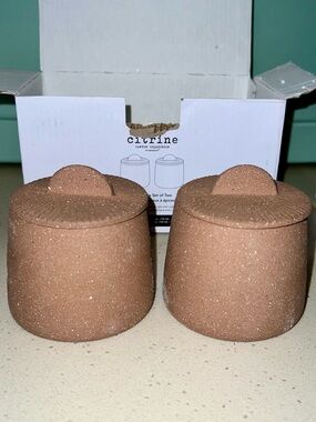 Citrine By Magenta - Ceramic Salt & Pepper Holders NEW WITH TAGS